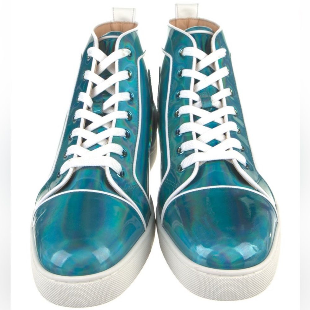 Christian Louboutin Printed High Top Sneakers - Picture 3 of 6